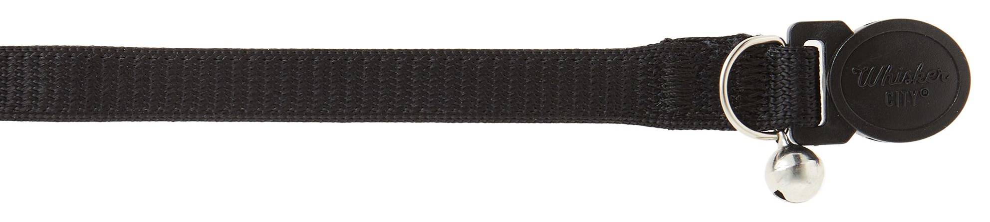 Whisker City Easy Release Kitten & Cat Collar, Black