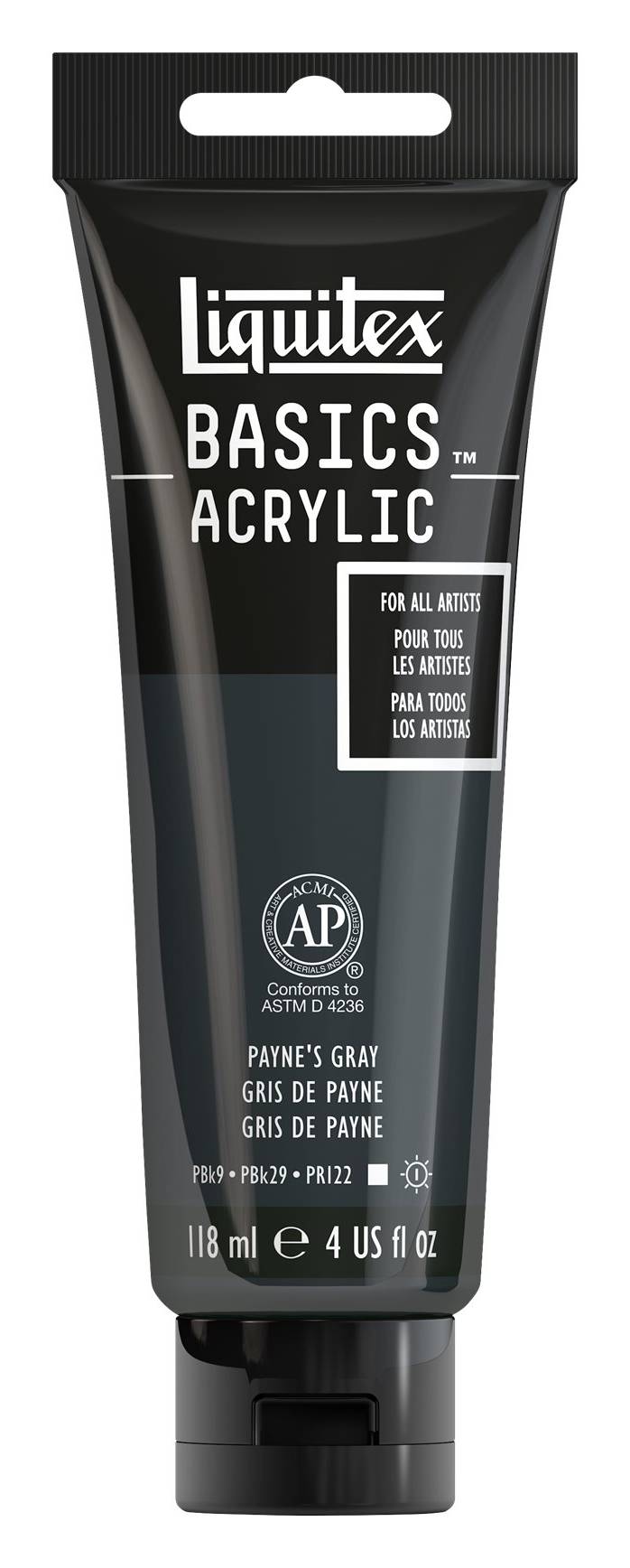 Liquitex Basics Acrylic Paint, 310 Payne's Gray (4 fl oz)