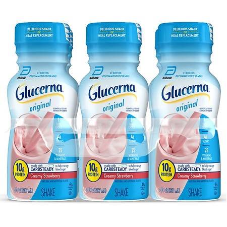 Glucerna Carbsteady Original Shake (6 ct, 8 floz) (creamy strawberry)