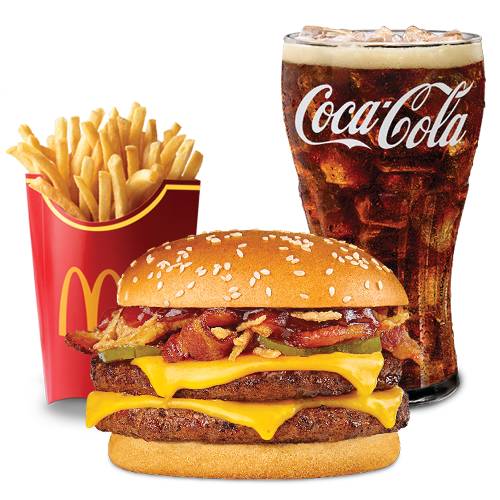 McCombo Grande Double Quarter Pounder Western BBQ