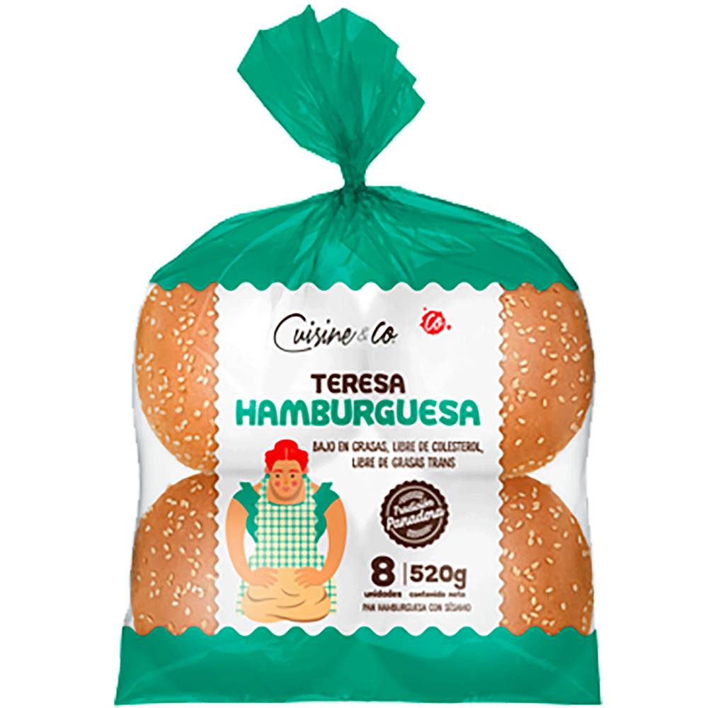 Cuisine & co pan de hamburguesa sésamo (520 g)