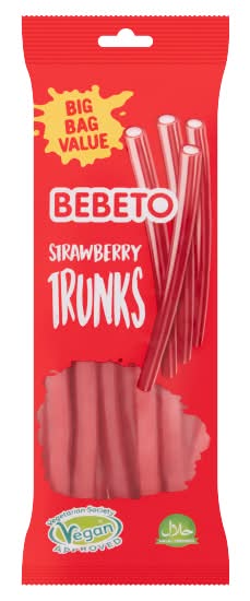 Bebeto Strawberry, Trunks Soft Candy (220g)