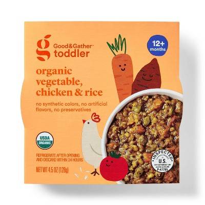 Good & Gather Vegetable Chicken Rice Toddler Meal (4.5 oz)