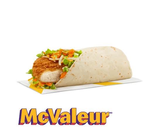 Wrap-éclair au poulet croustillant avec sauce Buffalo épicée [310.0 Cal]