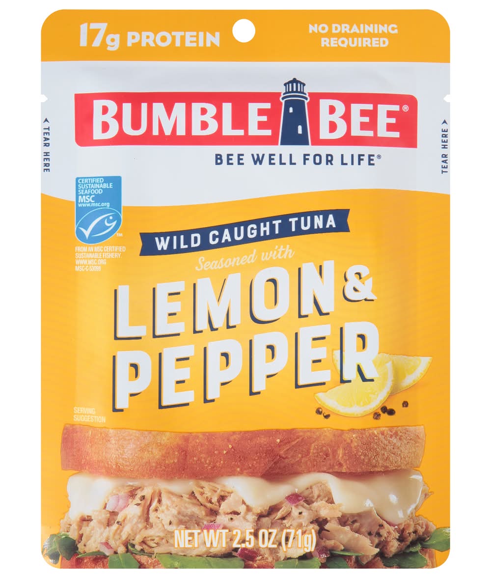Bumble Bee Wild Caught Tuna Seasoned With Lemon & Pepper (2.5 oz)