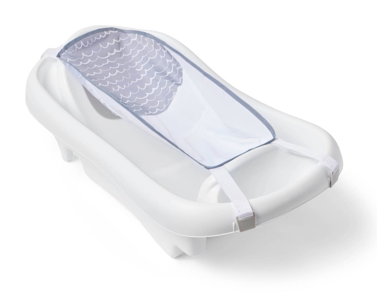 The First Years Sure Comfort Deluxe Newborn To Toddler Bathtub With Sling, White