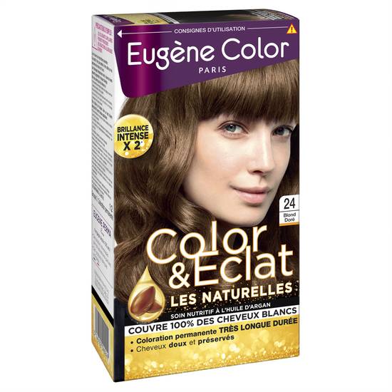 Eugène Color Paris - Color & eclat coloration permanente blond doré 24 naturelle (115 ml)