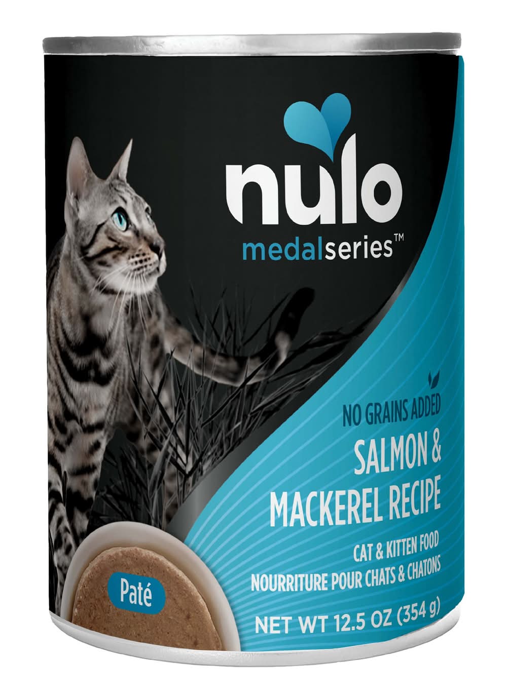 Nulo MedalSeries All Life Stages Wet Cat Food - Grain Free, No Corn, Wheat & Soy, 12.5 Oz. (Flavor: Salmon & Mackerel, Color: Assorted, Size: 12.5 Oz)