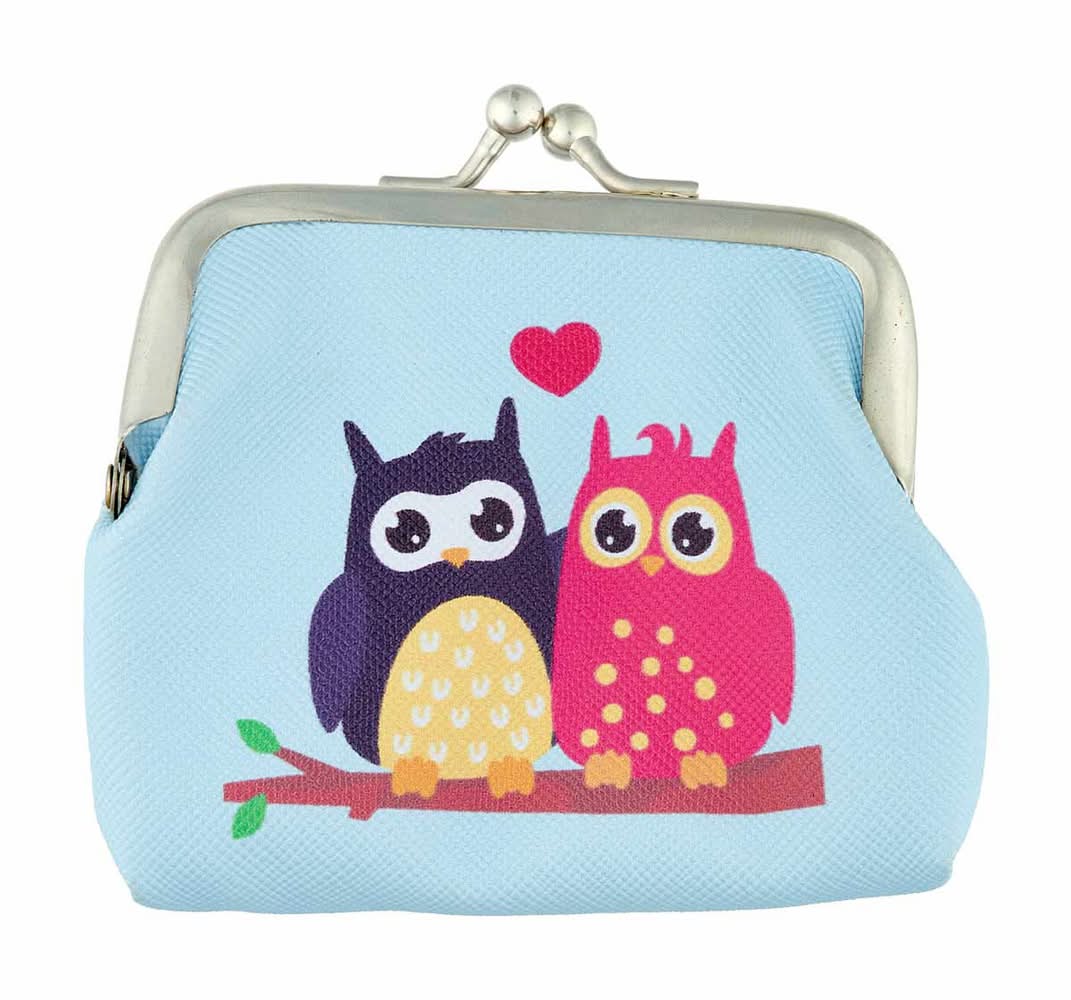 Owl Printed Coin Purse 1 Ct