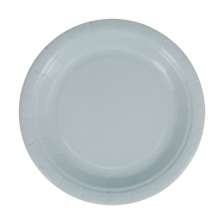 Round Paper Plates, 7 in, Light Blue (30 ct)