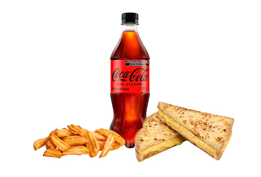 Combo Lunch Grilled Cheese + Coca Cola