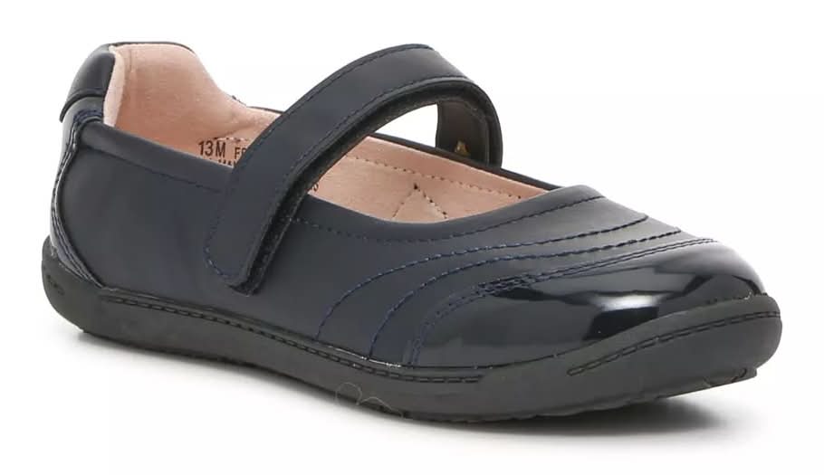 Kelly & Katie Francis Mary Jane Flat - Kids' (Navy Medium - 12 Youth)