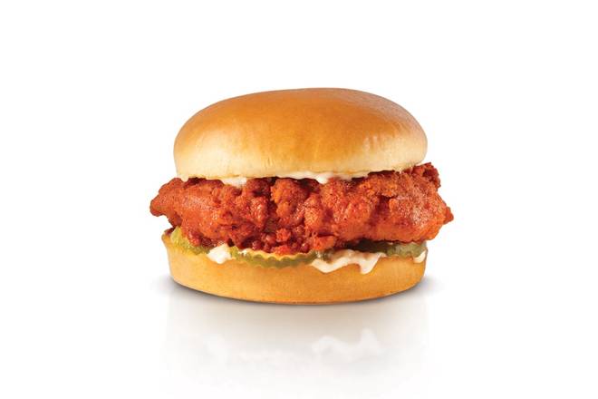 Nashville Hot Hand-Breaded Chicken Sandwich