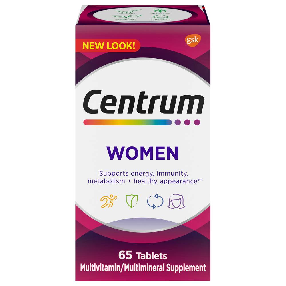 Centrum Womens Multivitamin & Multimineral Supplement Tablets (65 ct)