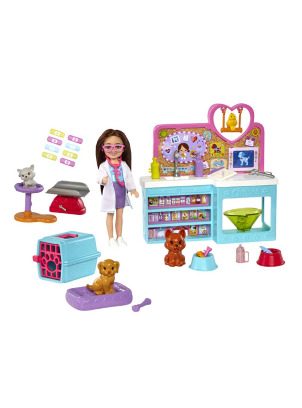 Barbie muñeca chelsea veterinaria (1 set)