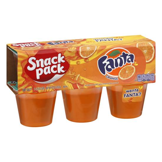 Snack pack Fanta Orange Juicy Gels (6 ct)