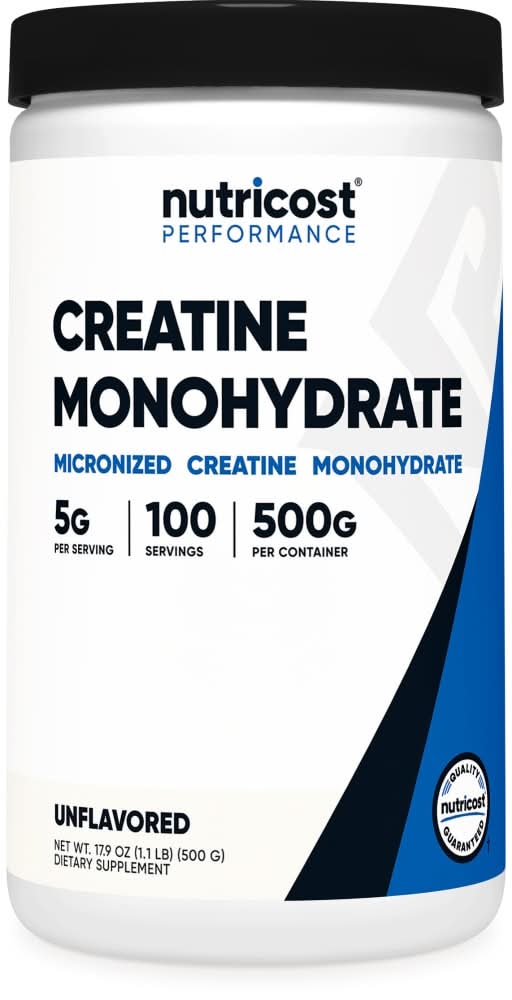 Nutricost Creatine Monohydrate Micronized Powder Dietary Supplement 500 mg (17.6 oz)