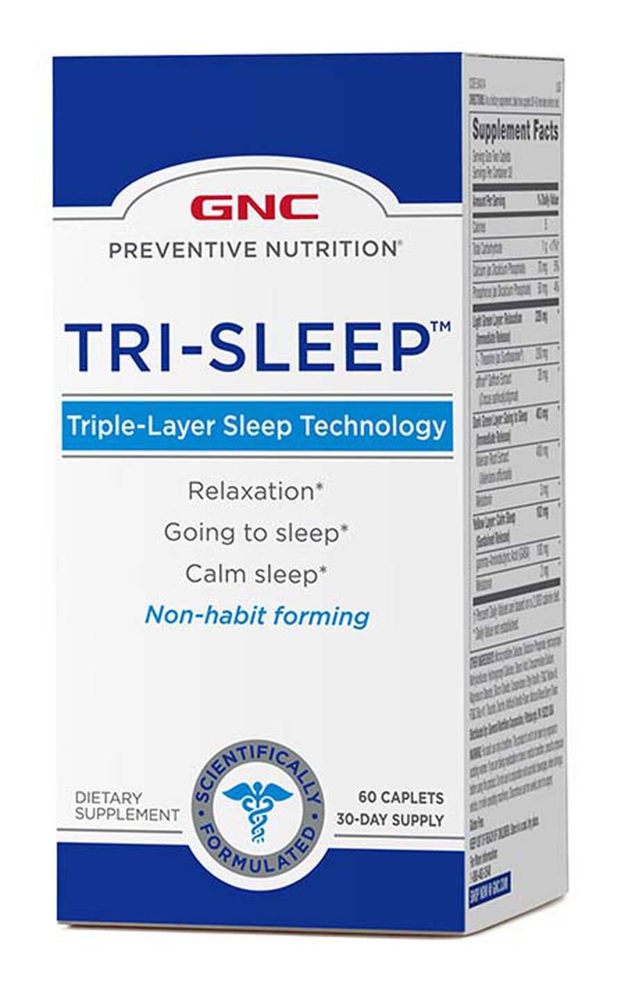 GNC Preventive Nutrition Tri Sleep Dietary Supplement Caplets (60 ct)