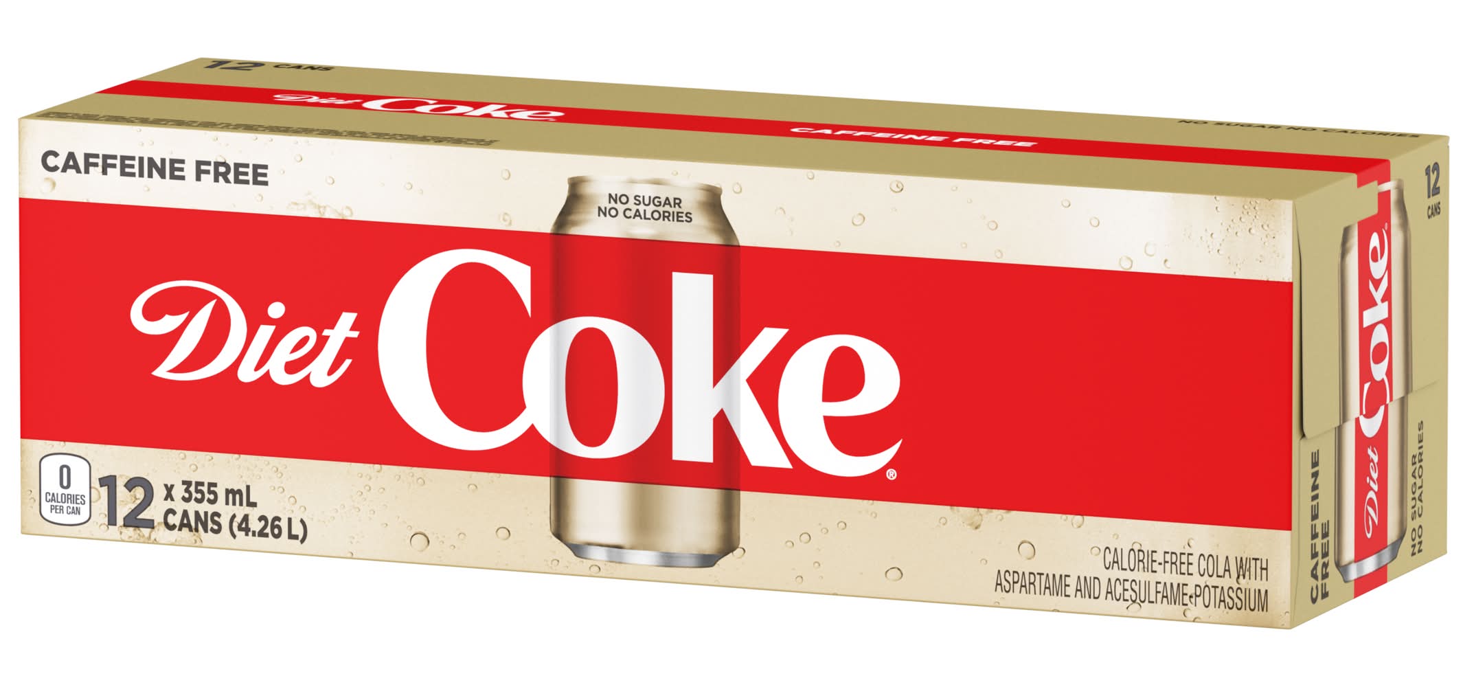 Diet coke boisson gazeuse sans caféine - caffeine free soft drink (12 pièces, 355 ml)