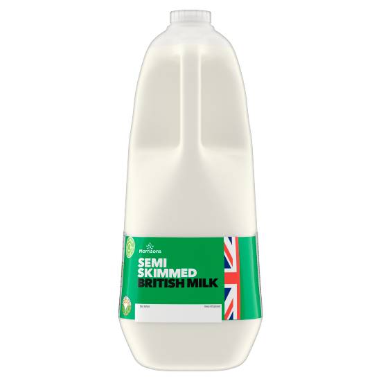 Morrisons Semi Skimmed British Milk (2.27 L)