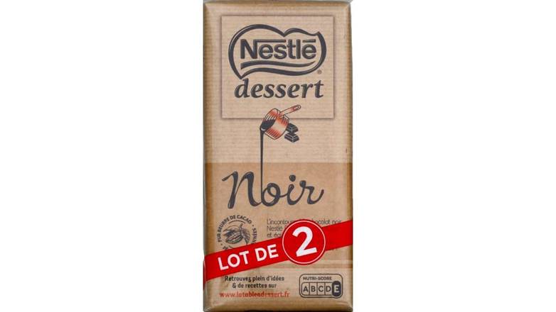 Nestlé Dessert Nestlé Dessert Noir Le lot de 2x205g
