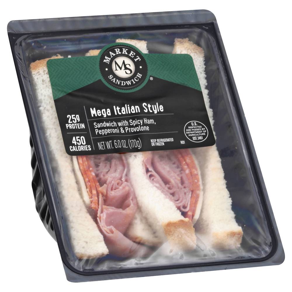 Market Sandwich Mega Italian Style Sandwich (6 oz)