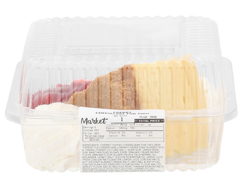 Market District Cheesecake, for Two, Cherry