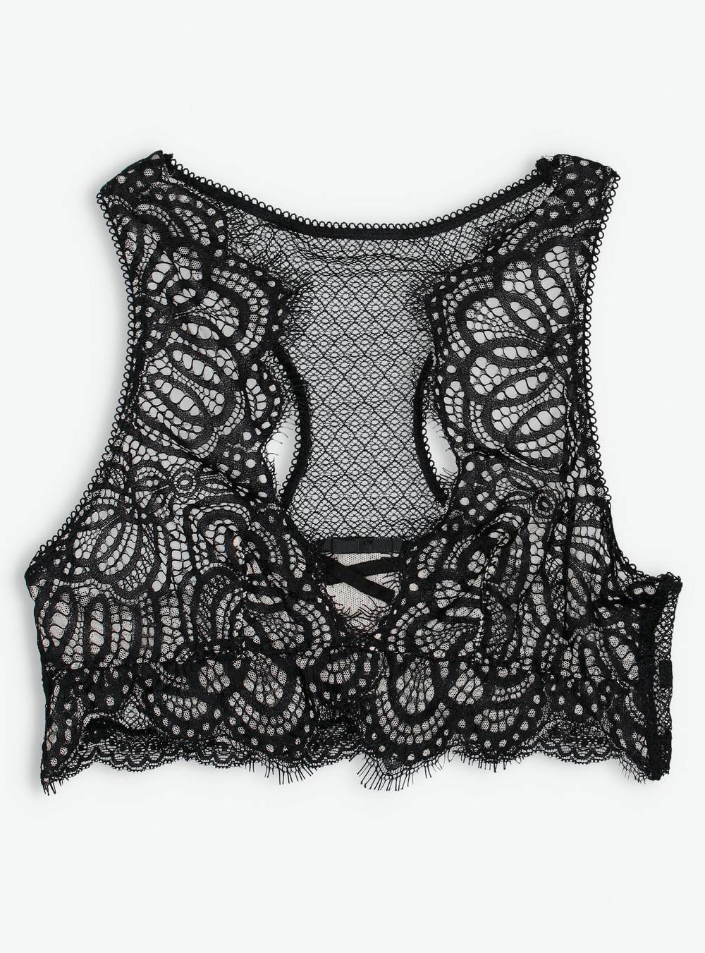 Alaniz bralette encaje (color: negro. talla: s)