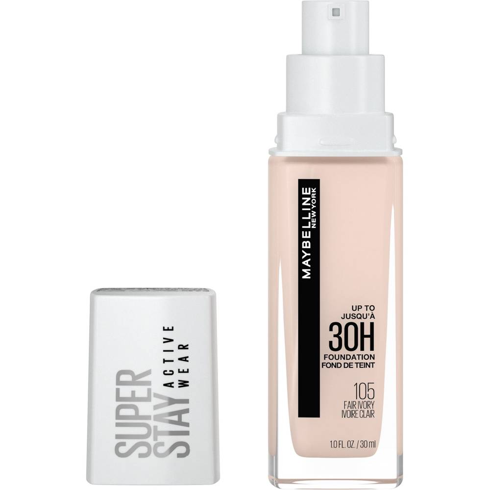 Maybelline Super Stay Full Coverage Liquid Foundation Makeup, Fair Ivory (1 fl oz)