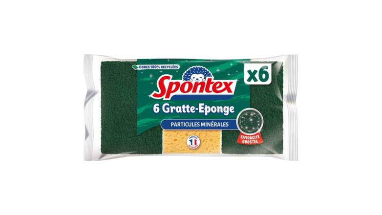 Spontex Gratte-éponge, super efficace,  végétales Les 3 éponges