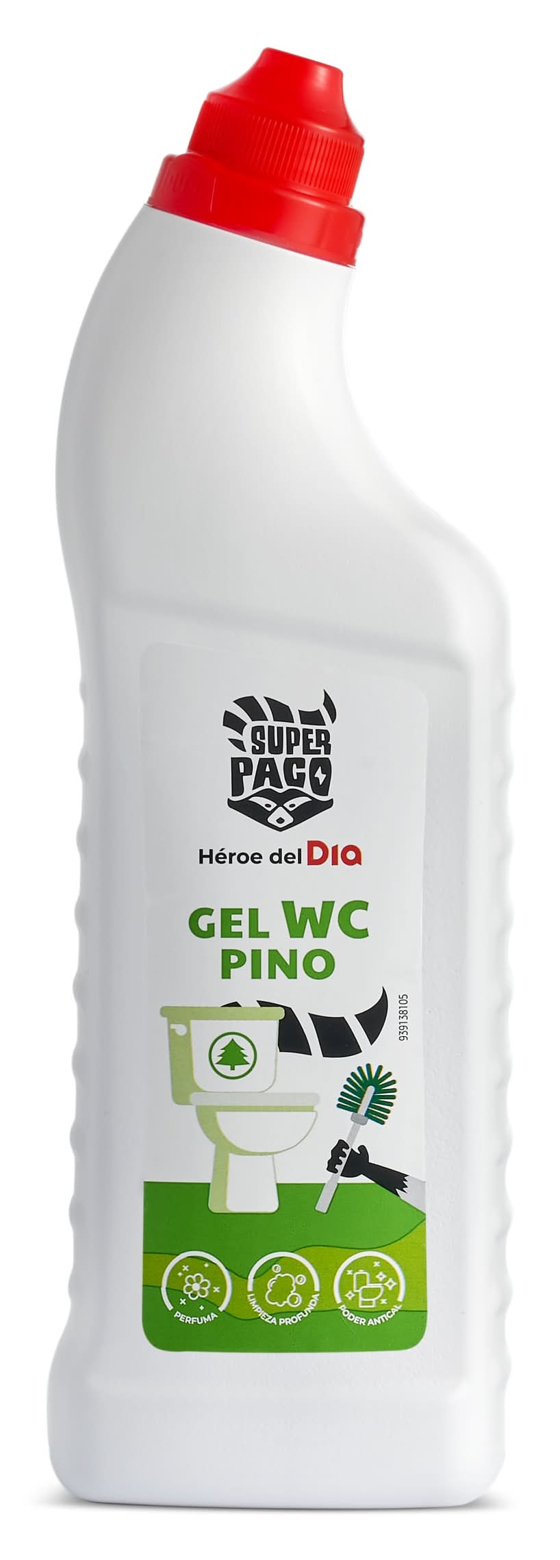 Gel Limpiador Wc Pino Super Paco De Dia Botella 1 L