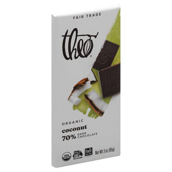 Theo Organic Coconut 70% Dark Chocolate (3 oz)