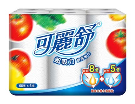可麗舒 廚房紙巾 (60 入 x 6)