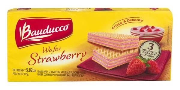 Bauducco Wafer, Strawberry 5 oz