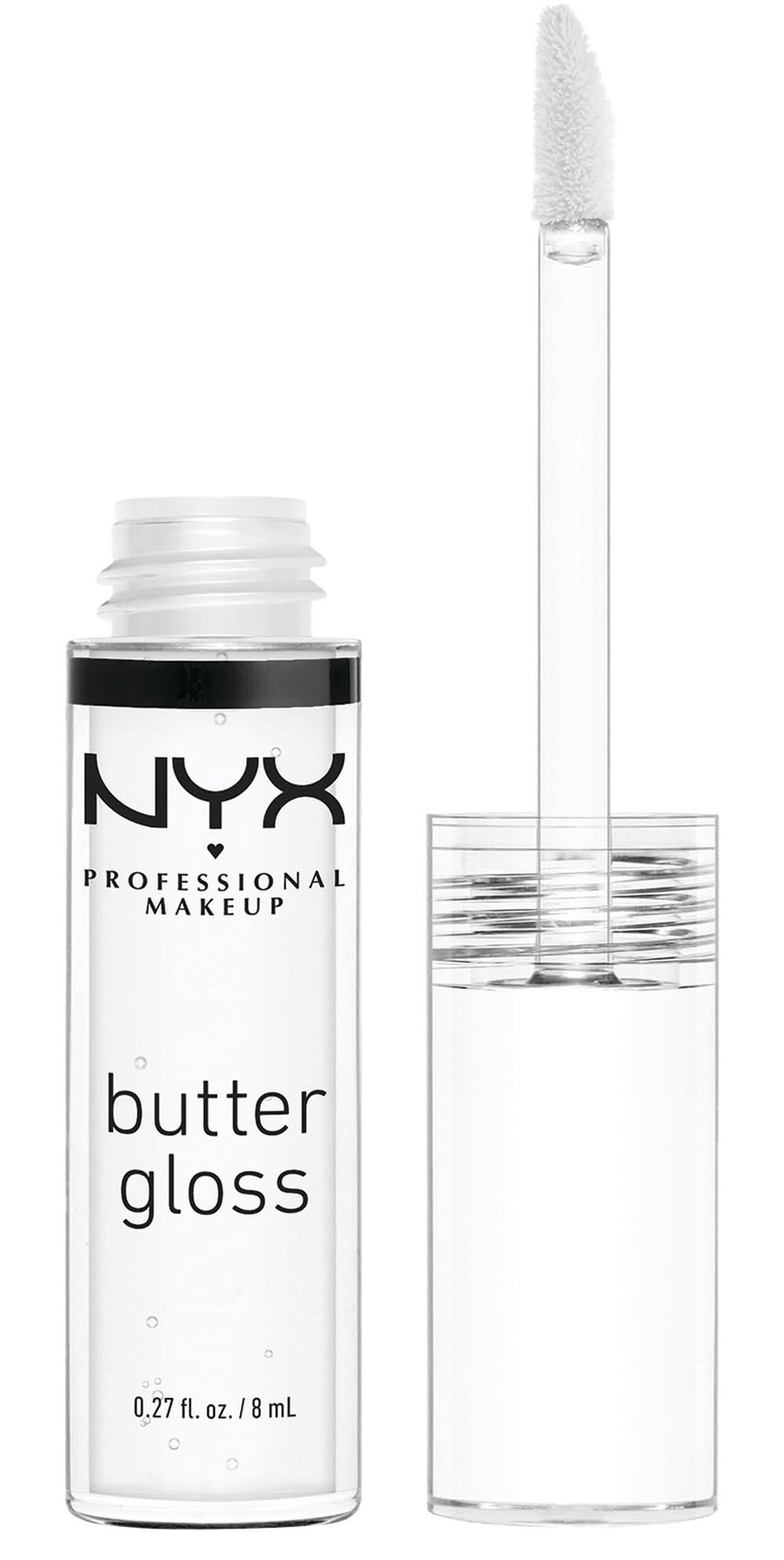 NYX Professional Makeup Non Sticky Butter Lip Gloss, Sugar Glass (0.27 fl oz)