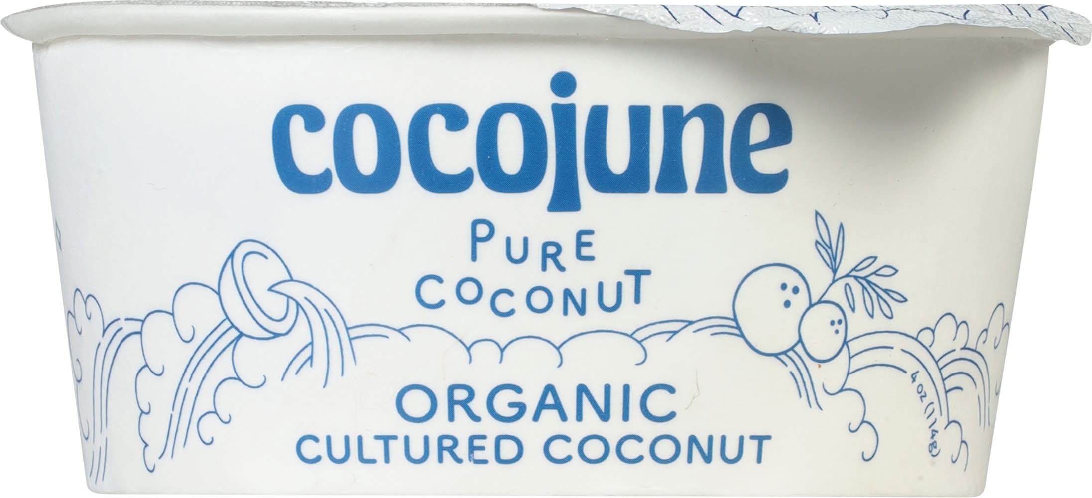 Cocojune Organic Cultured Yogurt, Pure Coconut (4 oz)