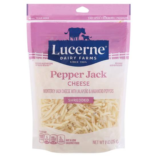 Lucerne Dairy Farms Pepper Jack Shredded Cheese