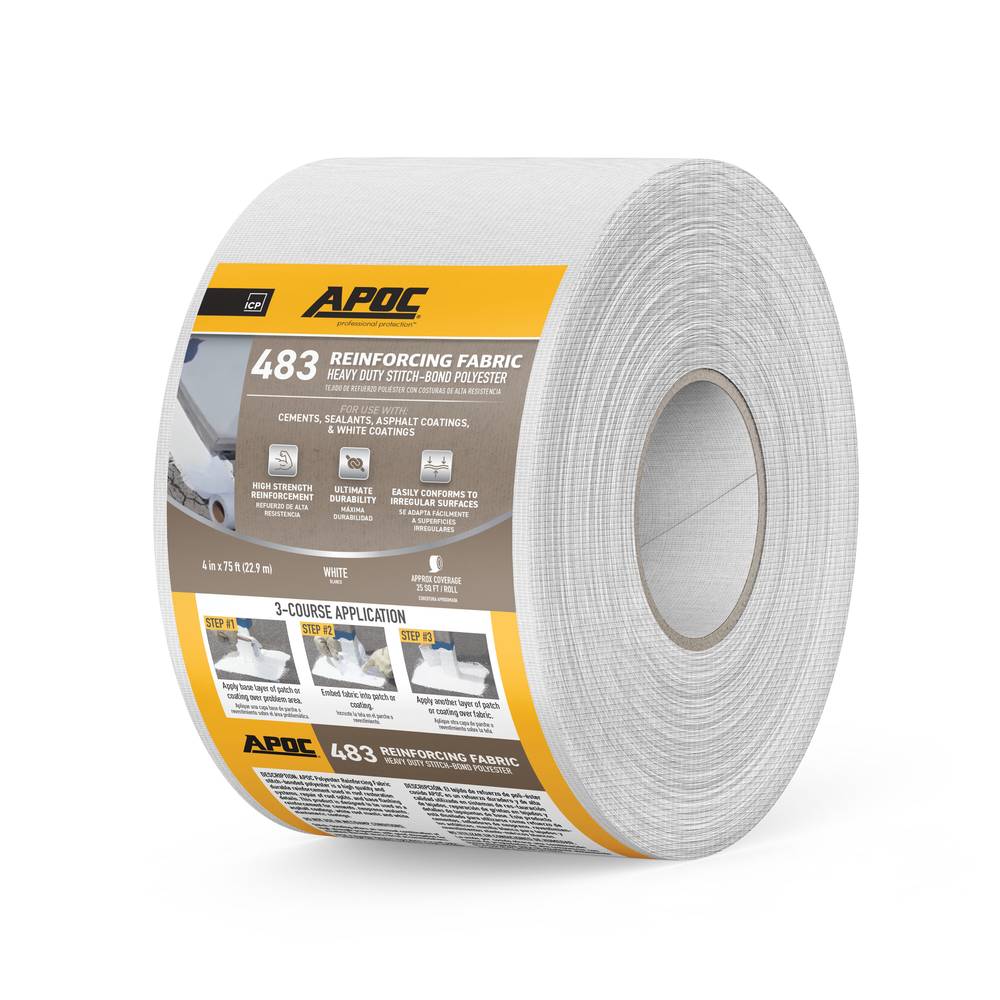 APOC 483 4-in W x 75-ft L Polyester Roof Fabric | AP-4834-75-12