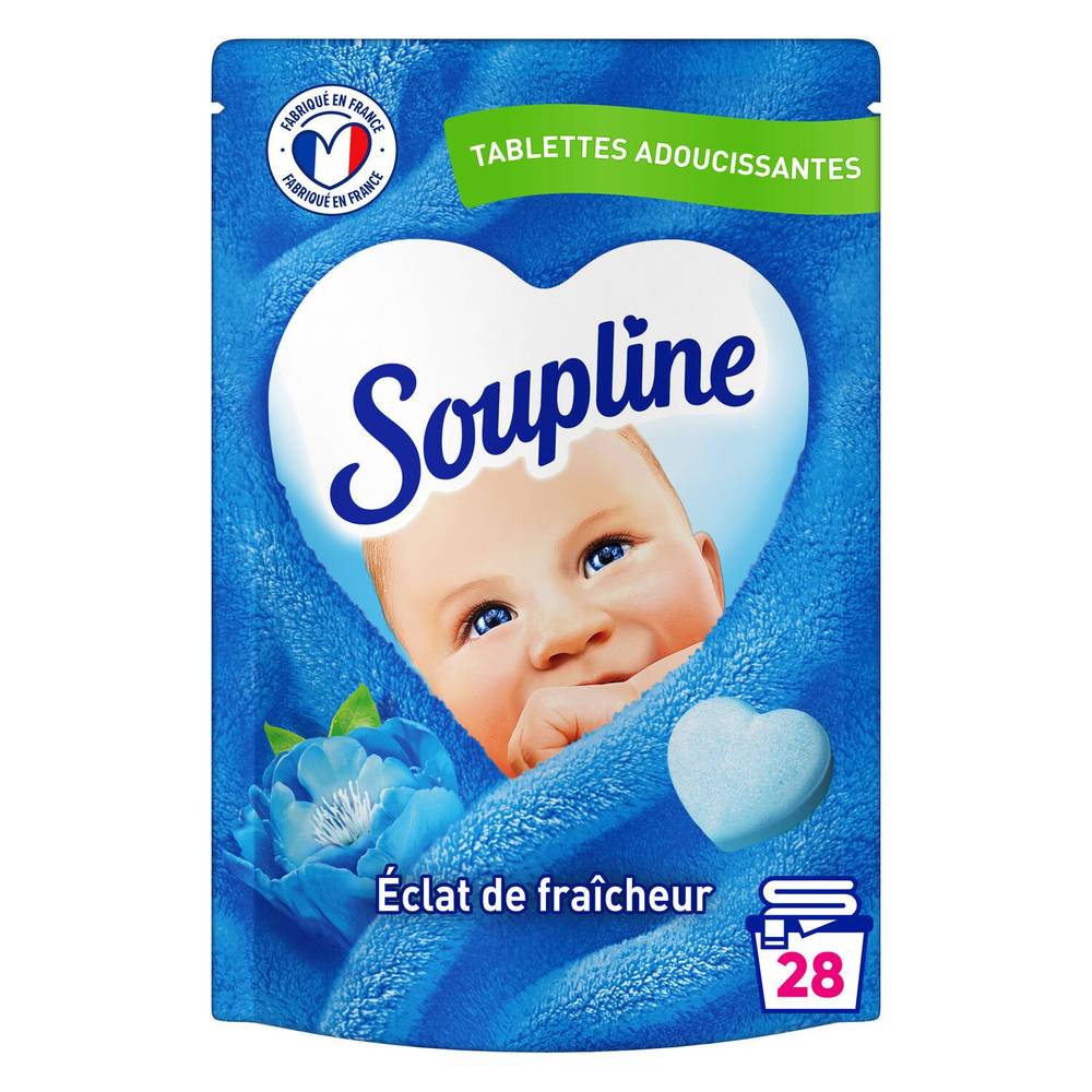 Soupline - Adoucissant tablettes cœurs éclat de fraîcheur