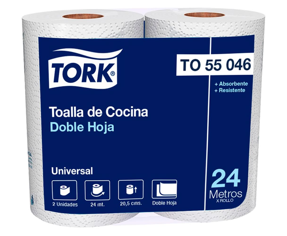 Toalla multiusos absorbente 2x24 m