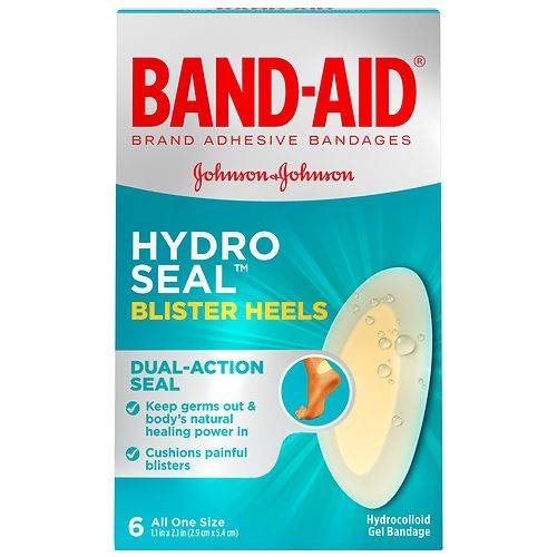 Band Aid Brand Hydro Seal Hydrocolloid Heel Blister Bandages - 6.0 ea