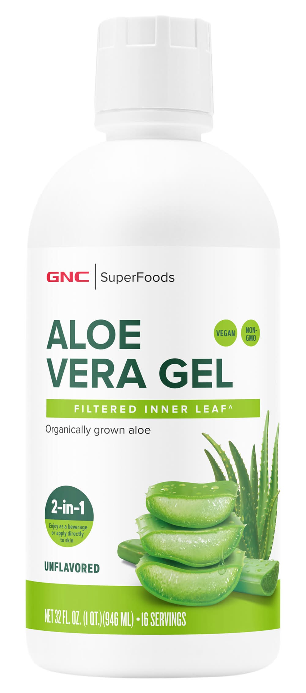 GNC Superfoods Unflavored Aloe Vera Gel (32 fl oz)