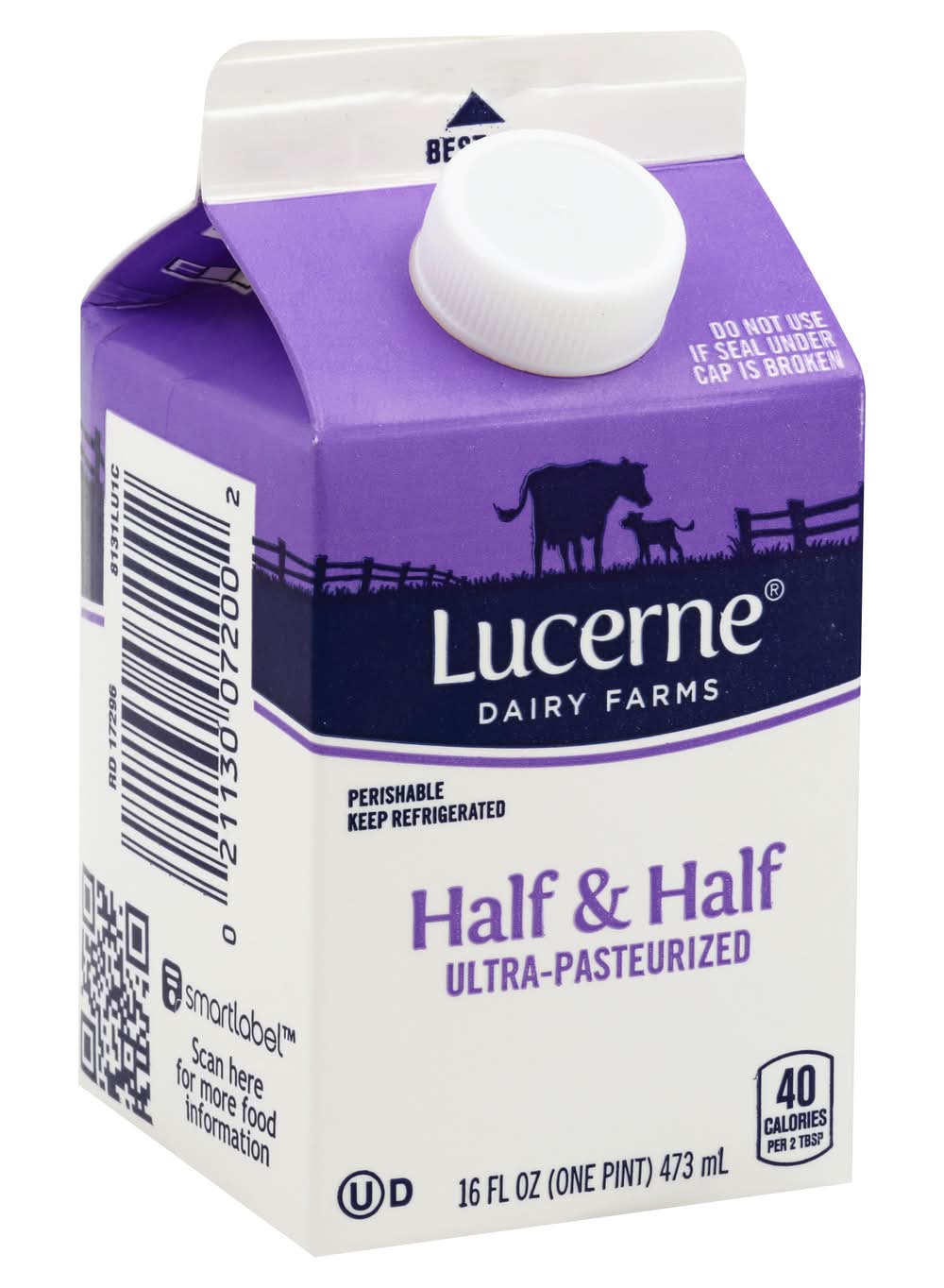 Lucerne Ultra Pasteurized Half & Half Cream (16 fl oz)