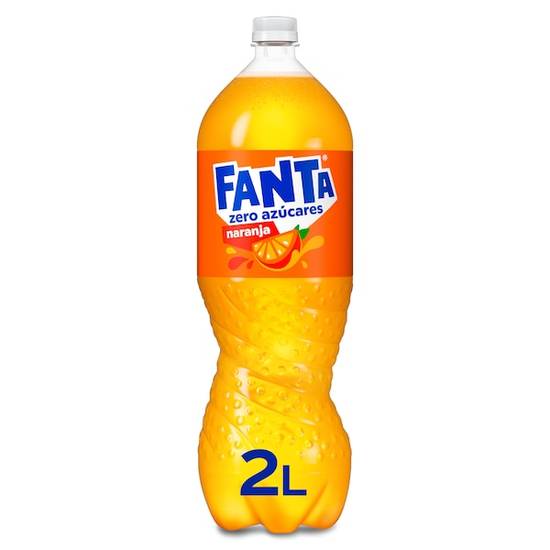Refresco de naranja zero Fanta botella 2 l