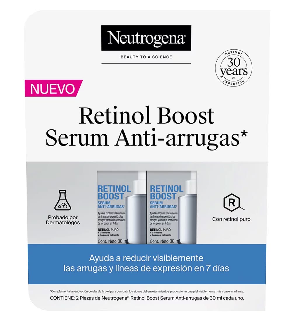 Neutrogena · Retinol boost serum antiarrugas (2 x 30 ml)