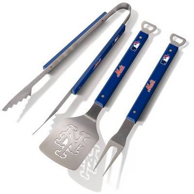 MLB New York Mets Sportula Spirit Series 3 Piece Grill Set