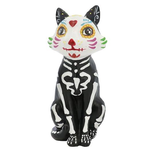 5.5" Skeleton Cat Tabletop Decor By Ashland