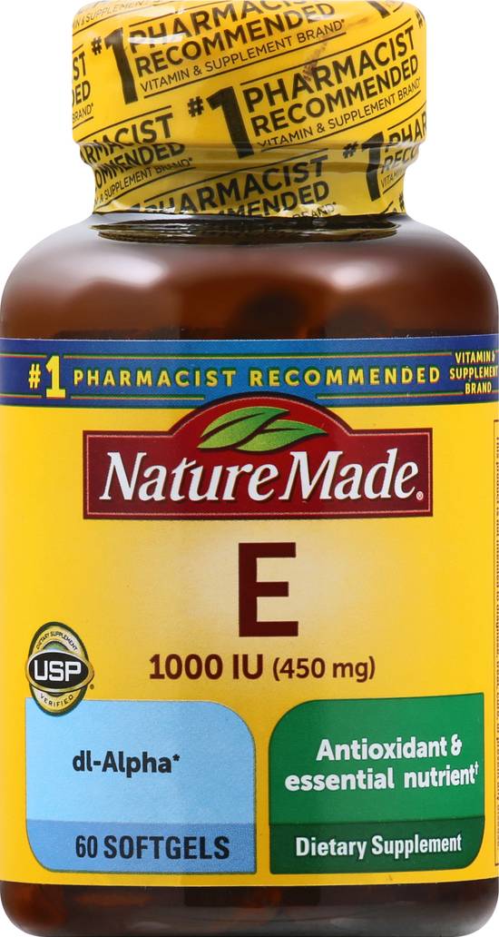 Nature Made 450 mg Vitamin E Softgels (60 ct)