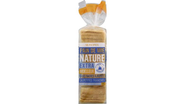 Monoprix Pain de mie nature extra moelleux Les 24 tranches - 500 g