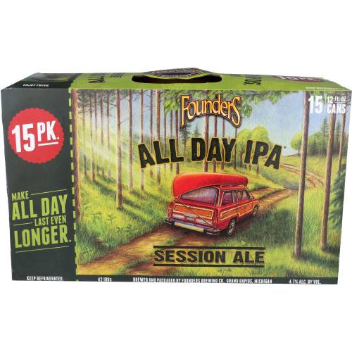 Founders Brewing All Day IPA Session Ale 15 Pack Cans